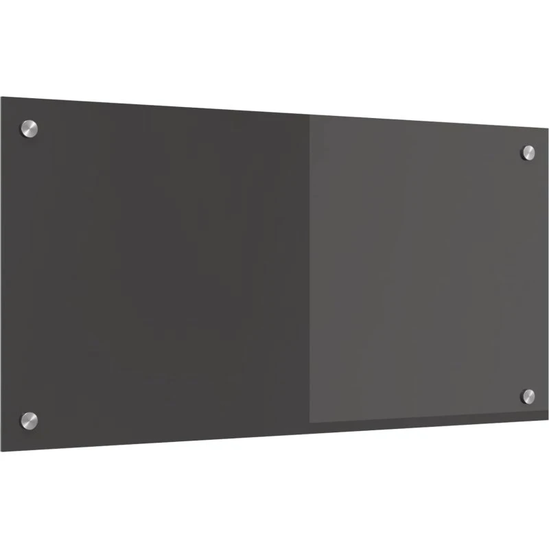 vidaXL Køkkenbacksplash Mørkegrå 80x40 cm hærdet glas
