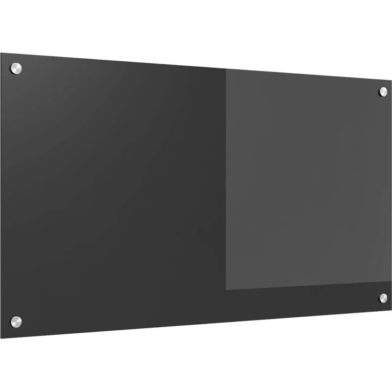 vidaXL Køkkenbacksplash Mørkegrå 90 x 50 cm hærdet glas