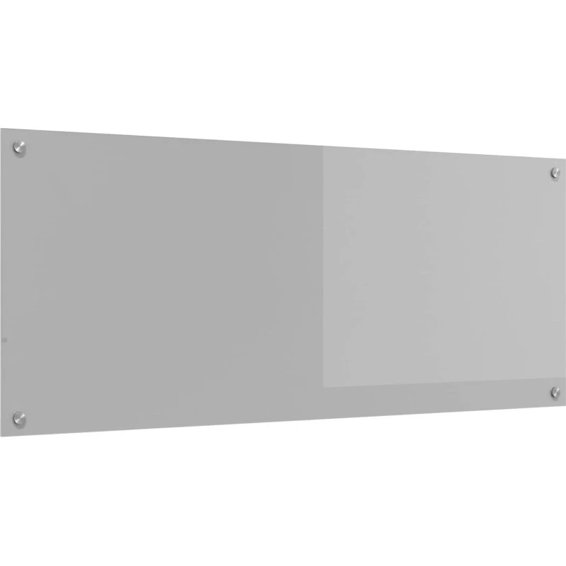vidaXL Køkkenbacksplash Lysegrå 120 x 50 cm hærdet glas