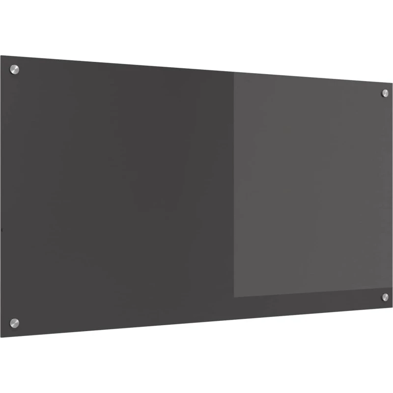 vidaXL Køkkenbacksplash Mørkegrå 110x60 cm hærdet glas