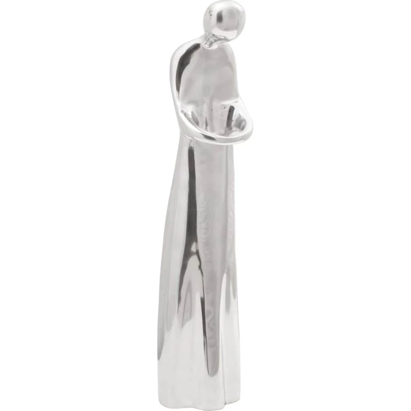 vidaXL Skulptur Sølv 10 x 16 x 49 cm Aluminium