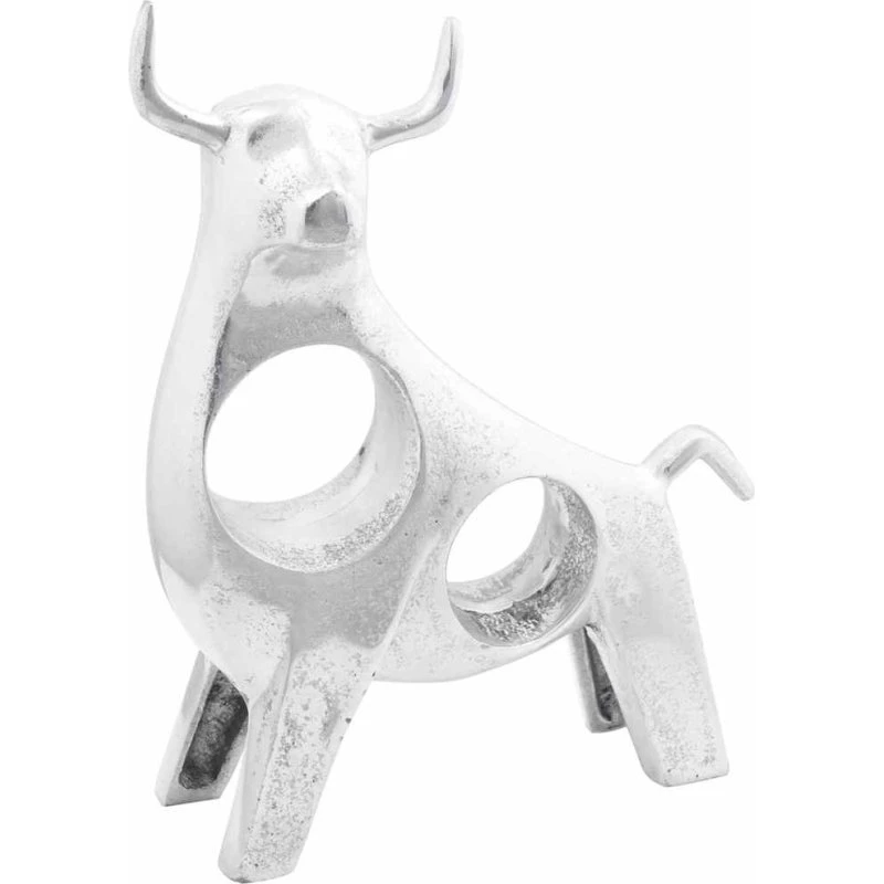 vidaXL Tyrskulptur Sølv 22 x 9,5 x 34 cm Aluminium