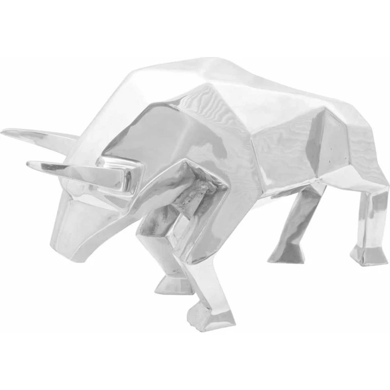 vidaXL Tyrskulptur Sølv 74 x 23 x 30 cm Aluminium