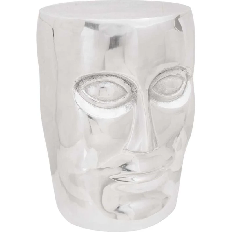 vidaXL Taburet Sølv Aluminium, 40x40x45 cm