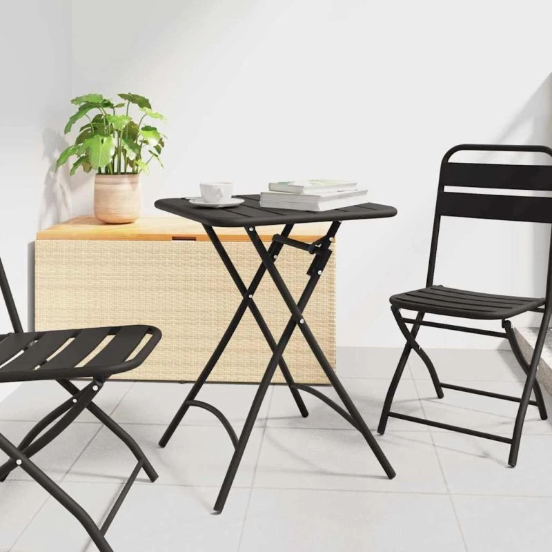vidaXL Bistrobord Antracit 55x55x72,5 cm Pulverlakeret Stål