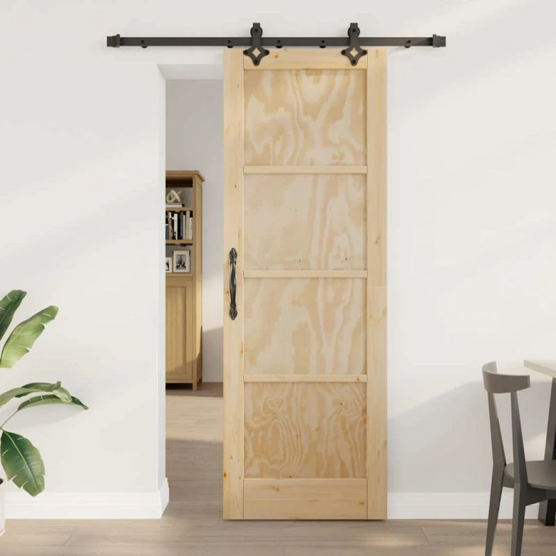 vidaXL Skydedør ORKDAL Brun 73,5 x 211 cm