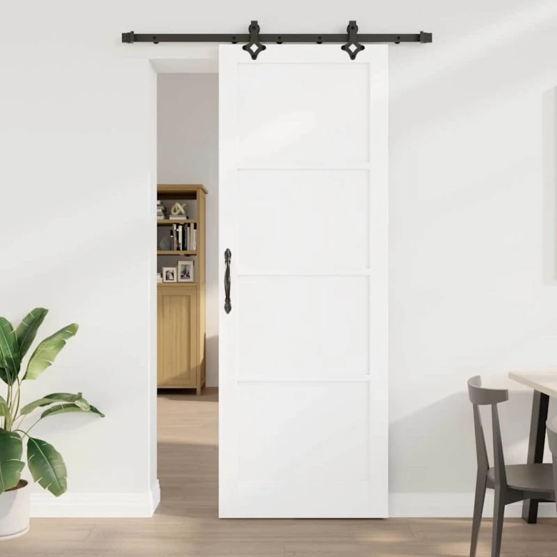 vidaXL Skydedør ORKDAL Hvid 83 x 232 cm