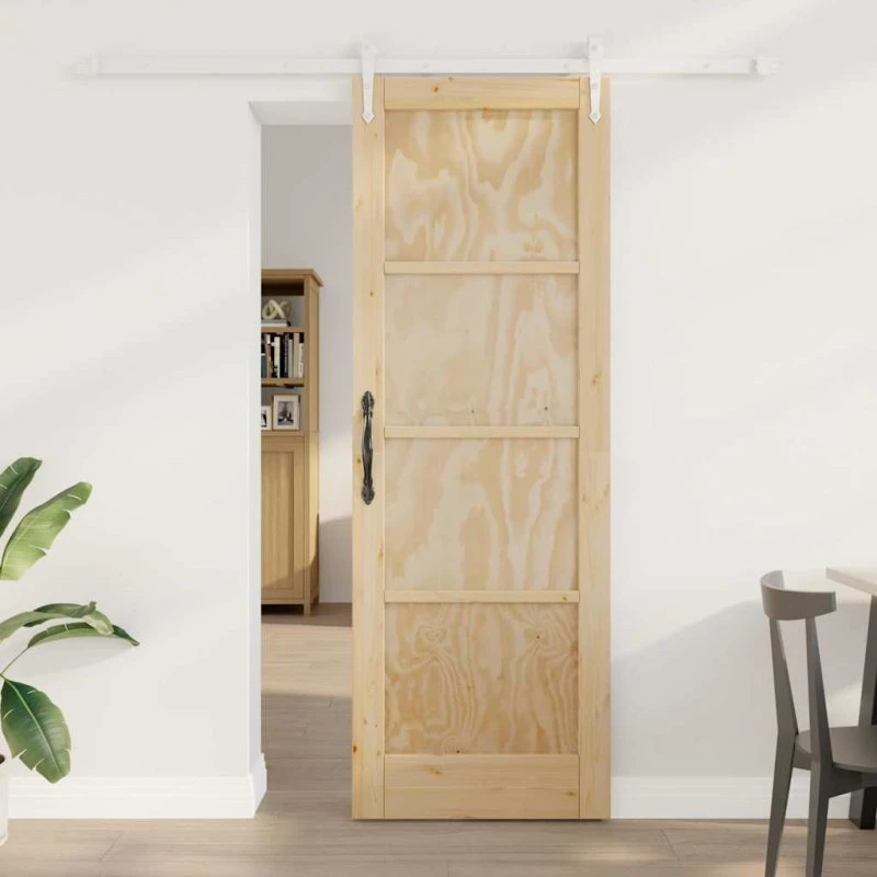 vidaXL Skydedør ORKDAL Brun 73,5 x 211 cm