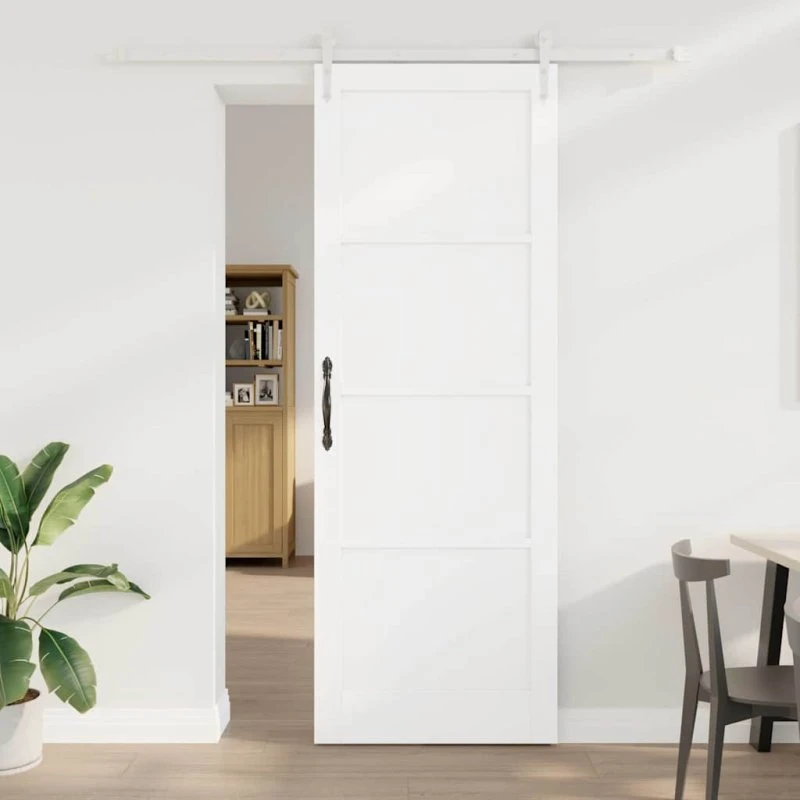vidaXL Skydedør ORKDAL Hvid 83 x 232 cm