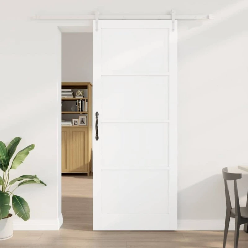 vidaXL Skydedør ORKDAL Hvid 93 x 232 cm