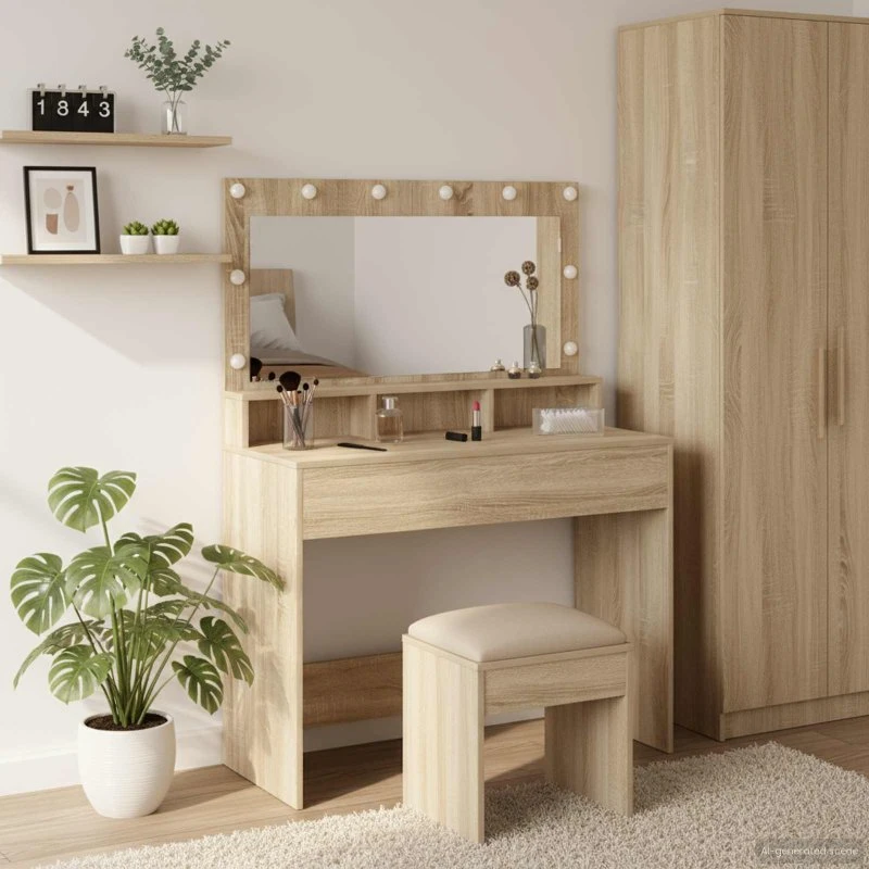 vidaXL Klædeskab Sonoma Eg 100 x 41 x 135 cm Konstrueret Træ