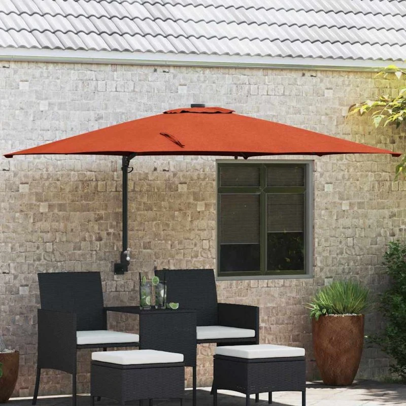 vidaXL Havesol Terrakotta 248,5 x 247,5 x 160 cm