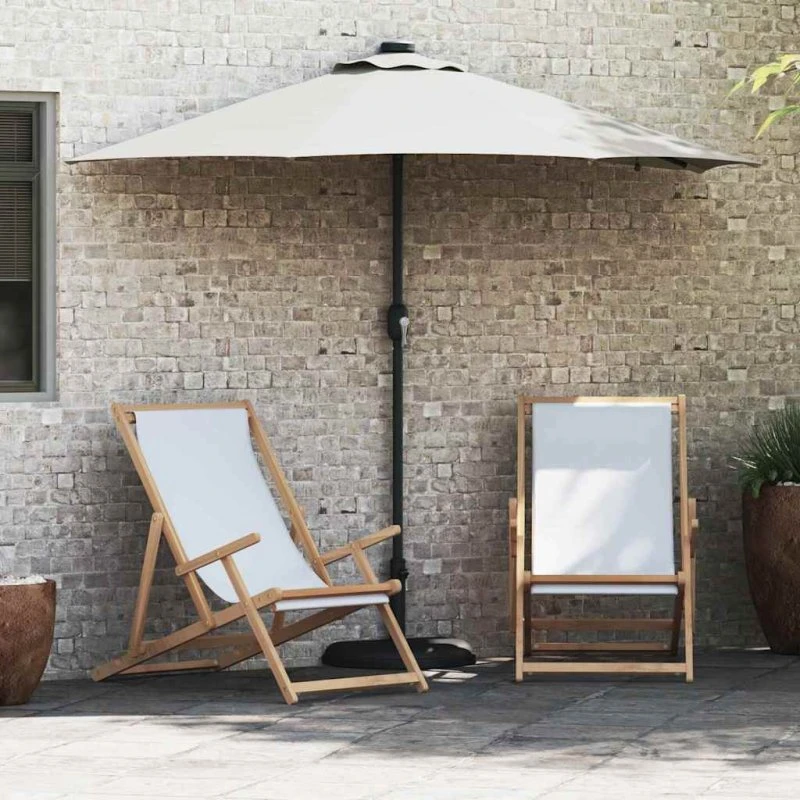 vidaXL Havesol Sandfarvet 294 x 150 x 223 cm Polyester & Stål