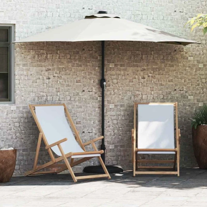 vidaXL Havesol Sandfarvet 294 x 150 x 224 cm Polyester & Stål