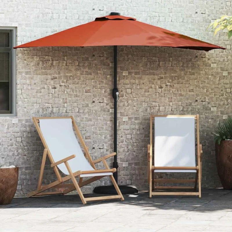 vidaXL Havesol Terrakotta 294 x 150 x 224 cm, Polyester og Stål