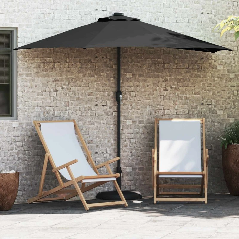 vidaXL Havesol Sort 294 x 150 x 224 cm