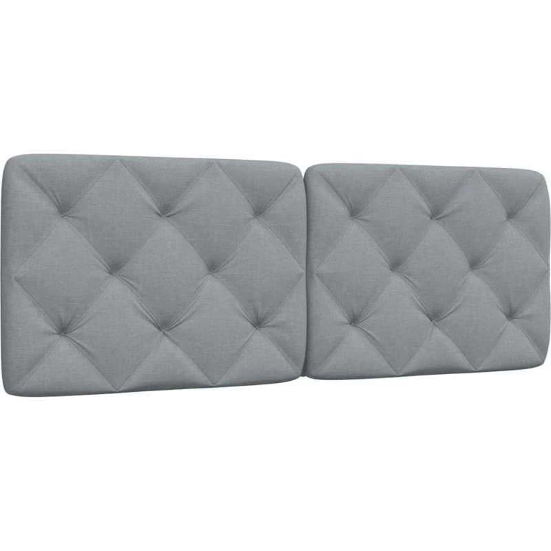 vidaXL Gavlpude 120 cm Lysegrå Stof