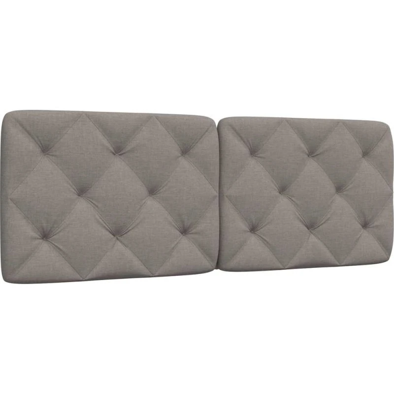 vidaXL Gavlpude 120 cm Gråbrun Stof