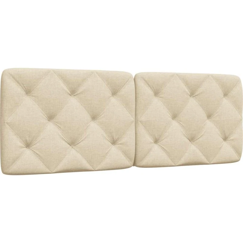 vidaXL Gavlpude 120 cm Creme Stof