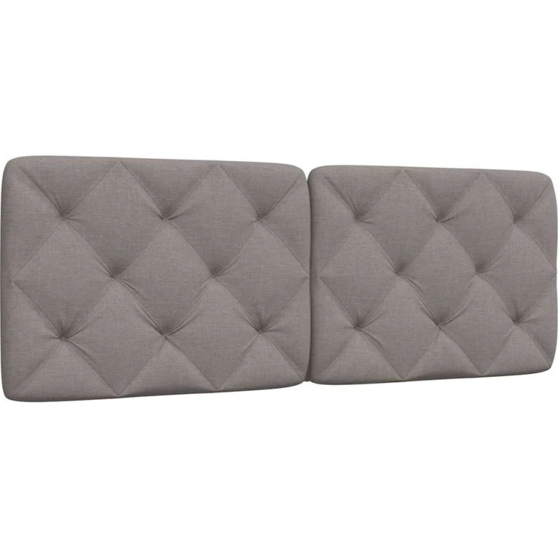 vidaXL Gavlpude 140 cm Gråbrun Stof
