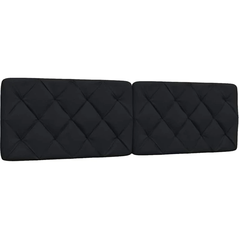 vidaXL Gavlpude 180 cm Stof Sort