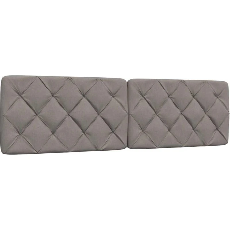 vidaXL Gavlpude 180 cm Gråbrun Stof