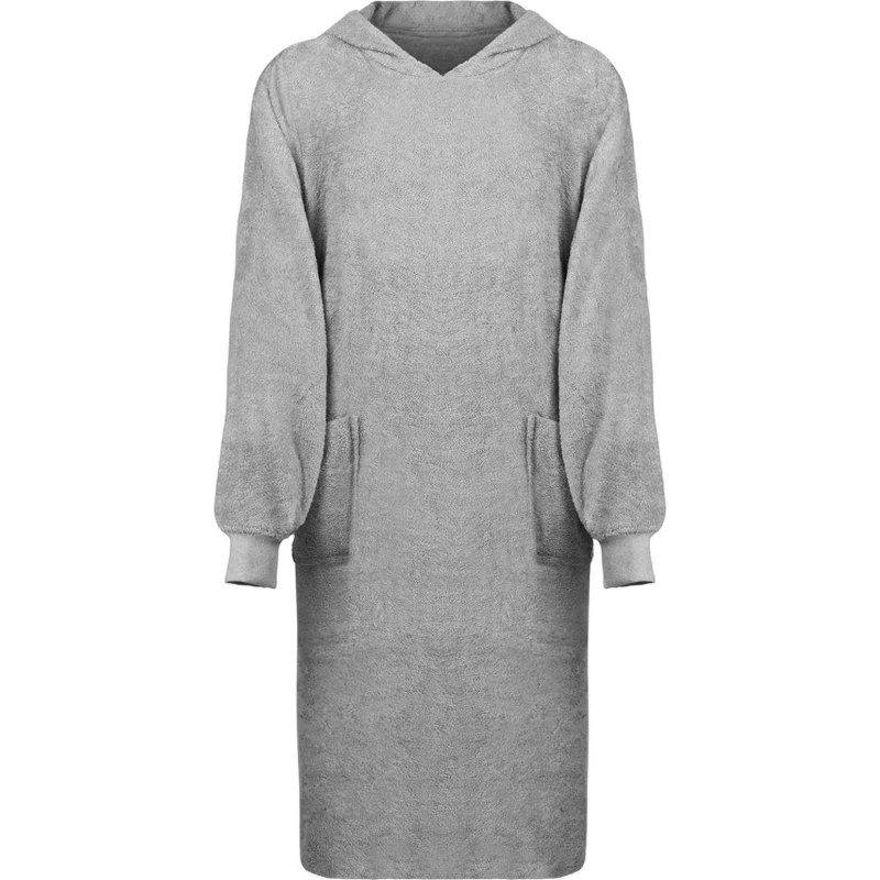 vidaXL Tæppe-hoodie KINN Grå XL Bomuld