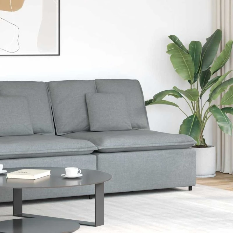 vidaXL modulopbygget sofacentermodul 100 cm lysegrå
