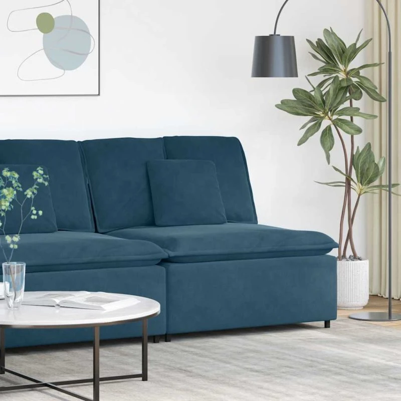 vidaXL modulopbygget sofacentermodul 100 cm blå
