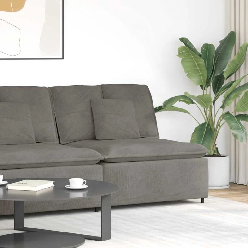 vidaXL modulopbygget sofacentermodul 100 cm lysegrå