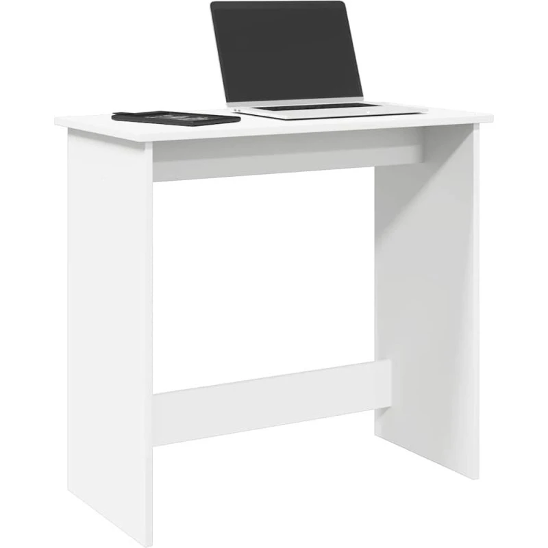 vidaXL Skrivebord 80x40x75 cm Konstrueret Træ Hvid