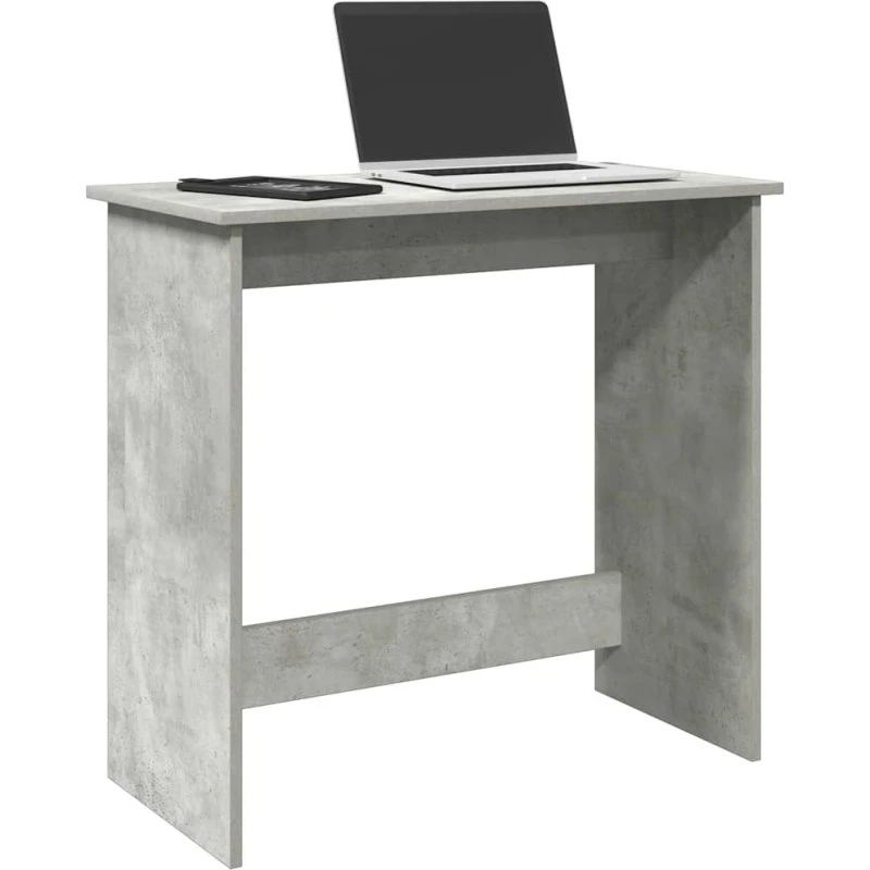 vidaXL Skrivebord 80x40x75 cm Konstrueret Træ Betongrå