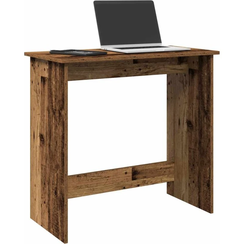 vidaXL Skrivebord 80x40x75 cm Konstrueret Træ Antikt Træ