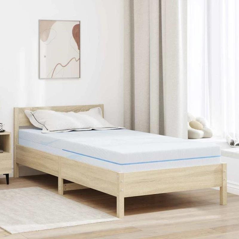 vidaXL Madras Hvid 90 x 200 cm Jacquard