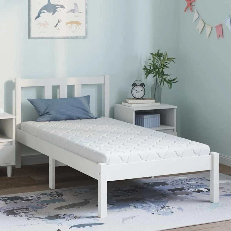 vidaXL Madras Hvid 80x160 cm Jacquard