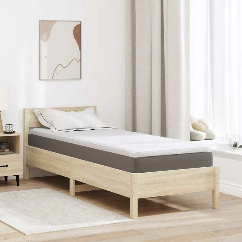vidaXL Madras Topper Hvid 80 x 200 cm Strikket Latex