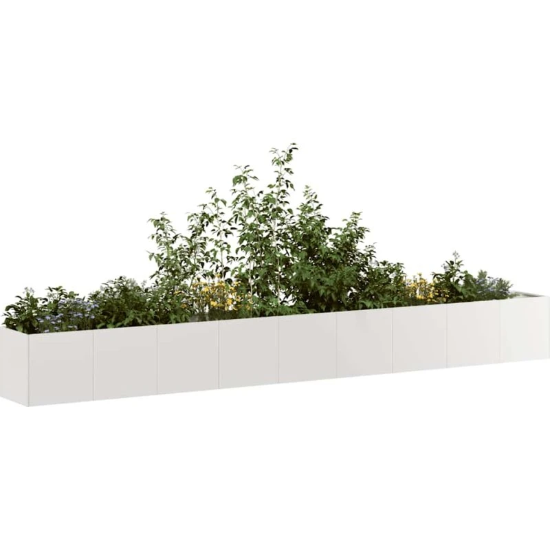 vidaXL Plantekasse 360x40x40 cm rustfrit stål