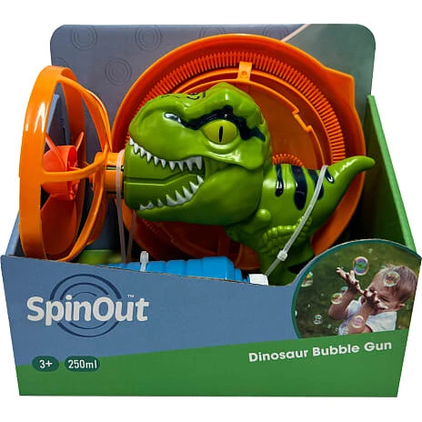 SpinOut Dinosaurus-sæbeboblepistol, fra 3 år