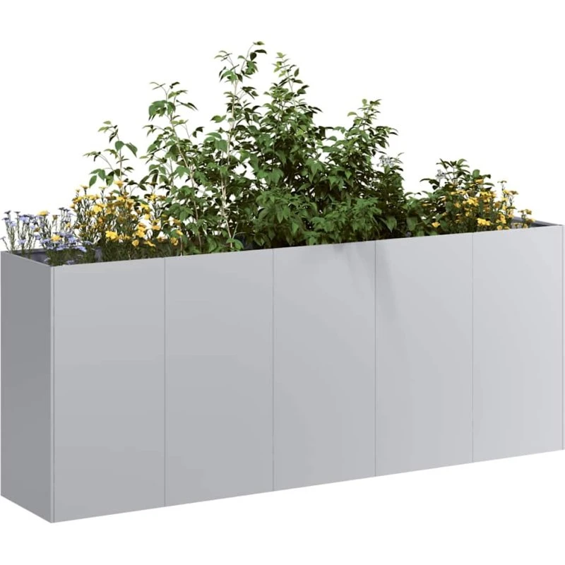 vidaXL Plantekasse 200x40x80 cm galvaniseret stål