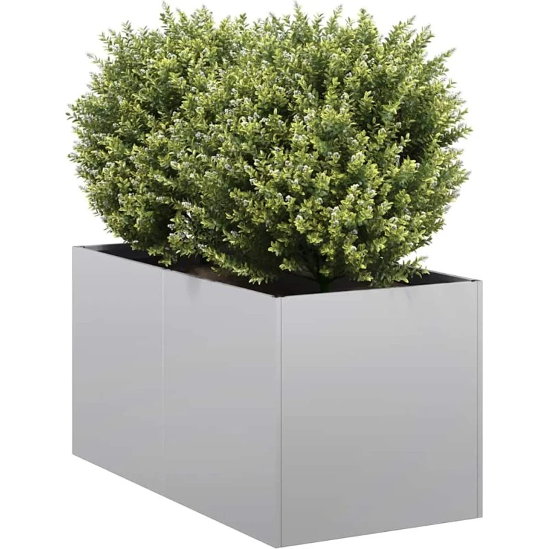 vidaXL Plantekasse 40x80x40 cm galvaniseret stål