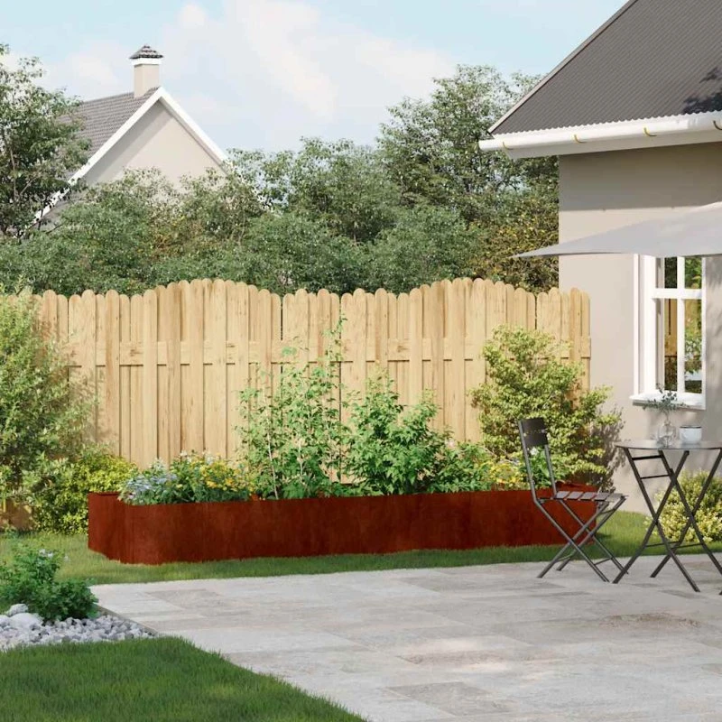 vidaXL rustfarvet plantekasse 280x80x40 cm forvitringsstål
