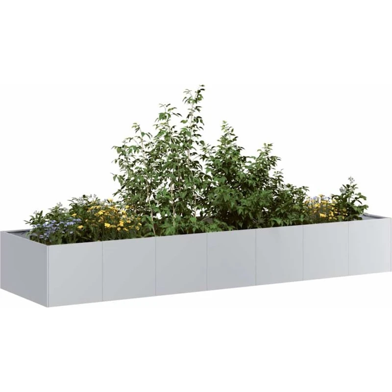 vidaXL Plantekasse 280x80x40 cm galvaniseret stål