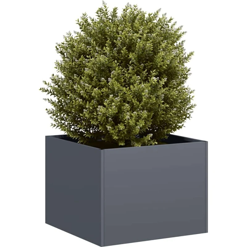 vidaXL Plantekasse 40x40x30 cm stål antracitgrå