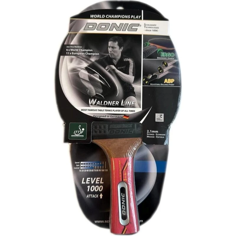 Donic Waldner 1000 bordtennisketcher (justerbart balancepunkt)