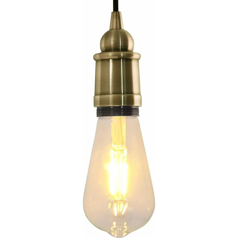 vidaXL lampeholdere 2 stk rød bronze E27