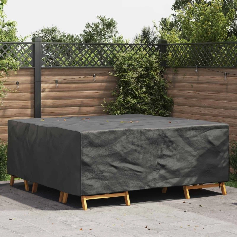 vidaXL Møbelbetræk Sort 200x200x90 cm 420D