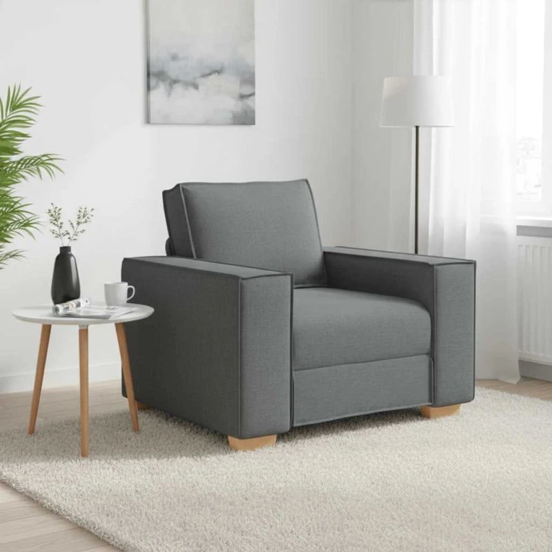vidaXL Sofastol Mørkegrå 100x78x84 cm Stof