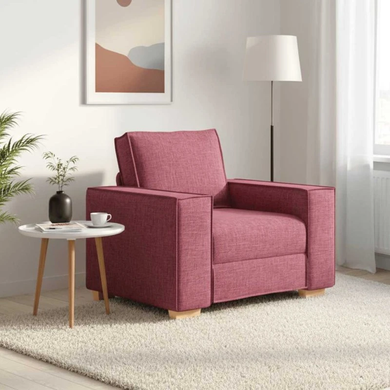vidaXL Sofastol Vinrød 100x78x84 cm Stof