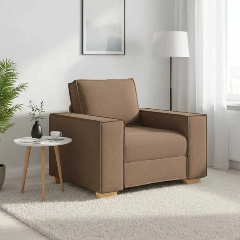 vidaXL brun sofastol 100x78x84 cm stof