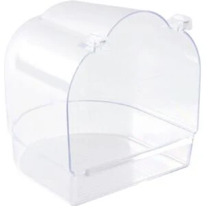 Trixie Fuglebadekar kantet transparent 14x15x15 cm